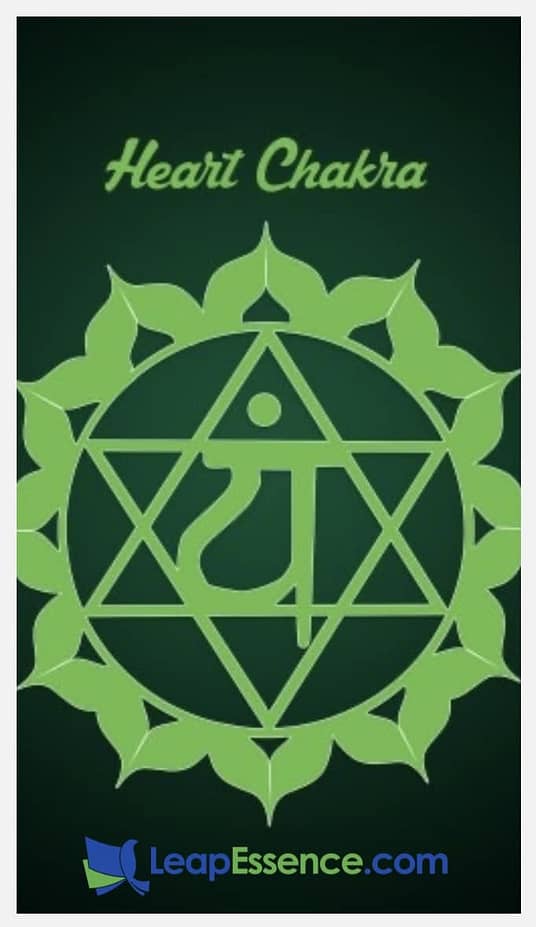 The heart chakra symbol