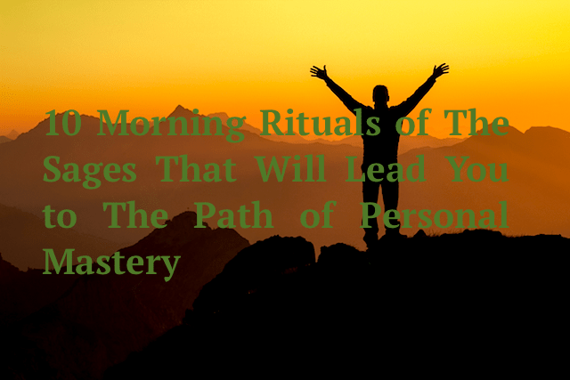 10 morning rituals - Articles draft no. 4